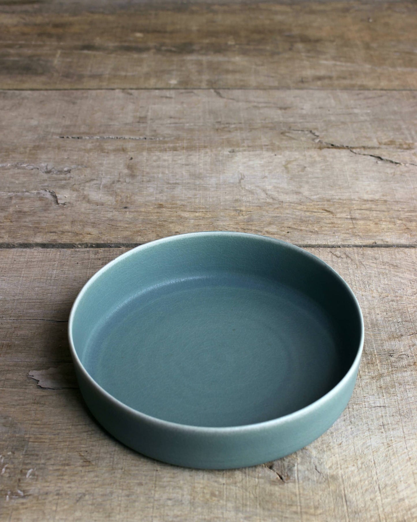 Small deep serving plate - Peacock