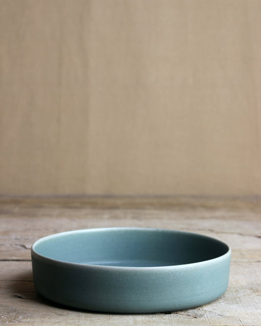 Small deep serving plate - Peacock