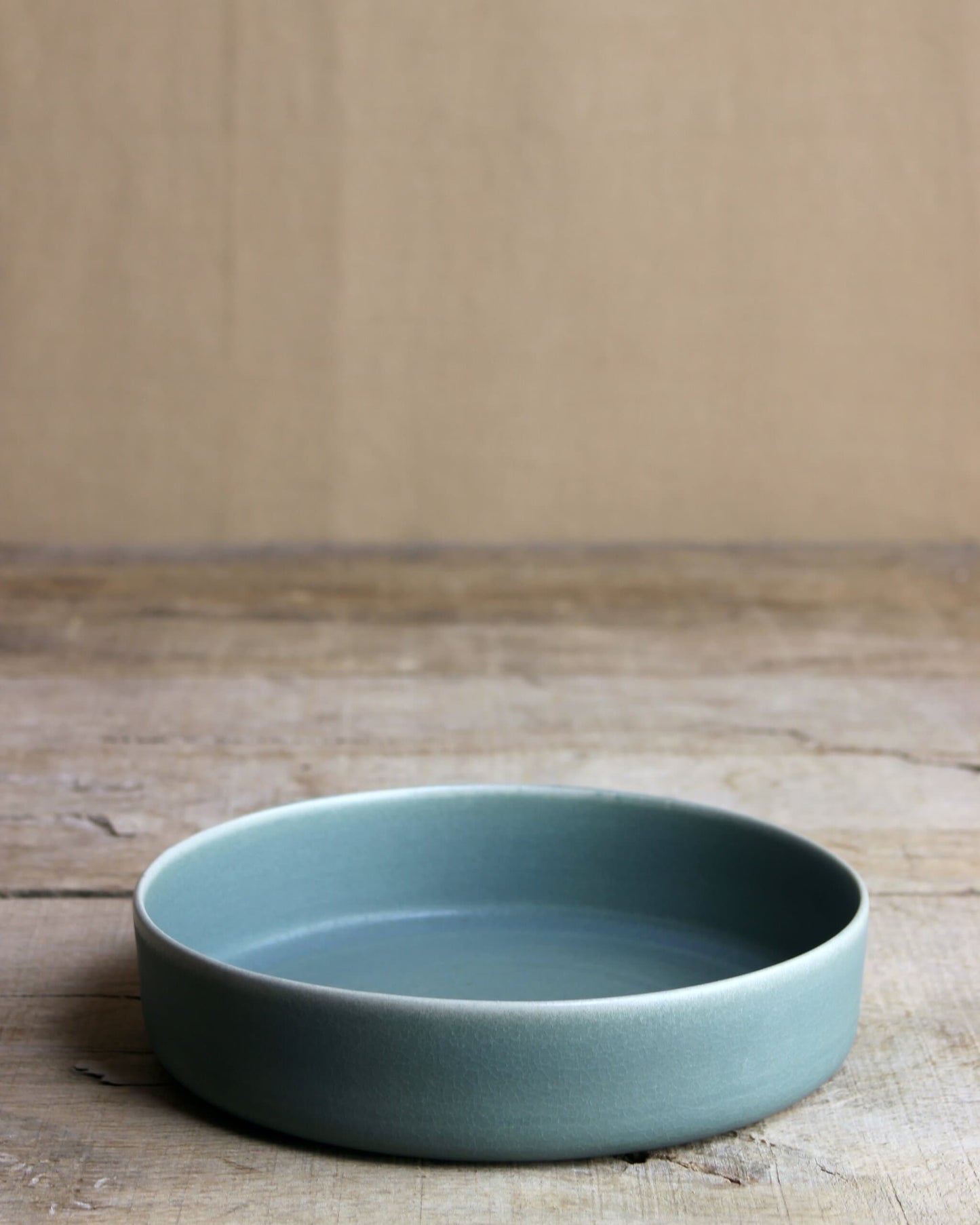 Small deep serving plate - Peacock