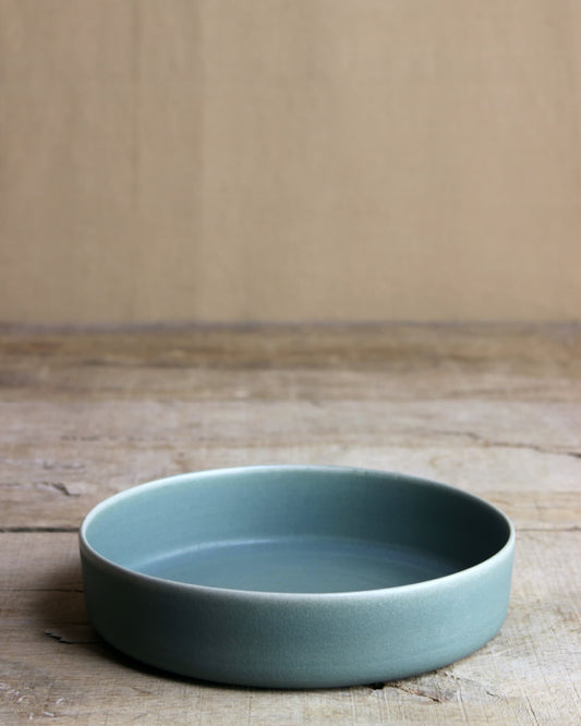 Small deep serving plate - Peacock