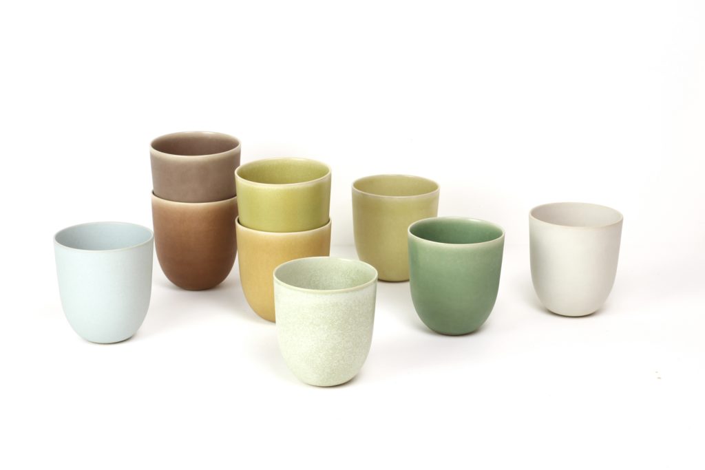 Small cup in stoneware - Flecked beige - Cécile Preziosa