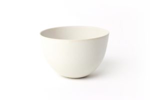 High bowl in stoneware - Snow - Cécile Preziosa
