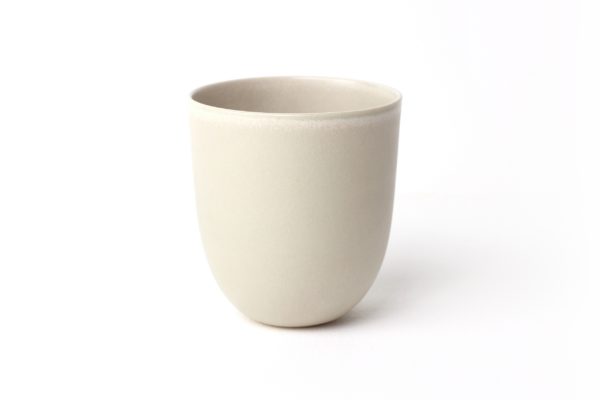 Cup in stoneware - Pearl grey - Cécile Preziosa
