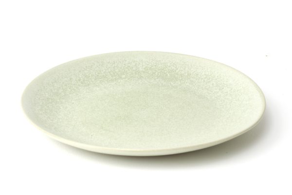 Grande assiette en grès - Vert d'eau - Cécile Preziosa