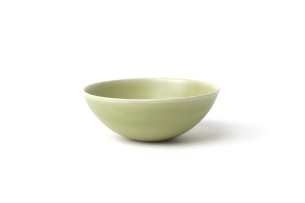 Small flared bowl in stoneware - Moss green - Cécile Preziosa