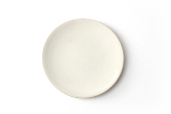 Small plate in stoneware - Snow - Cécile Preziosa