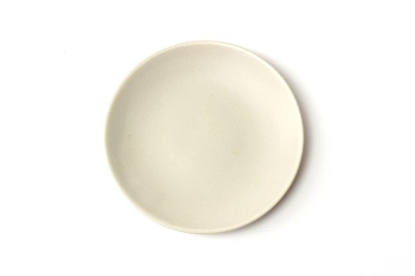 Small plate in stoneware - Pearl grey - Cécile Preziosa