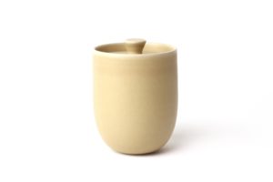 Small lidded jar in stoneware - Buff - Cécile Preziosa