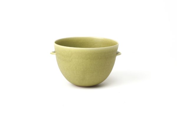Petit saladier à oreilles en grès - Chartreuse - Cécile Preziosa