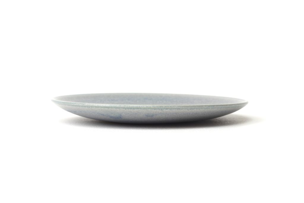 Petite assiette en grès - Bleu nacré - Cécile Preziosa