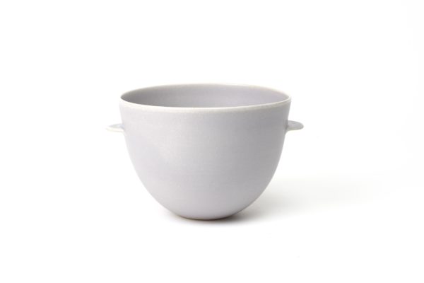 Ear serving bowl en grès - Pale violet - Cécile Preziosa